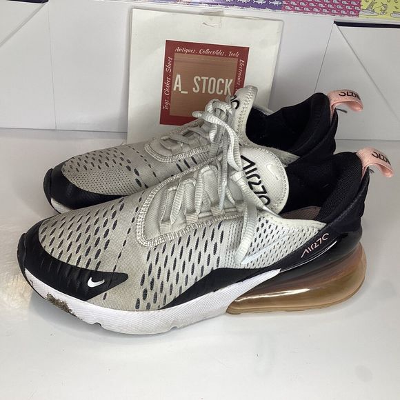 Nike Air Max 270 GS Running Shoes Size 5.5 youth Boys or Girls White 943346-005 - Picture 3 of 10